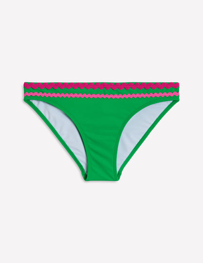 Porto Bikini Bottoms-Bright Green Rik Rak-5