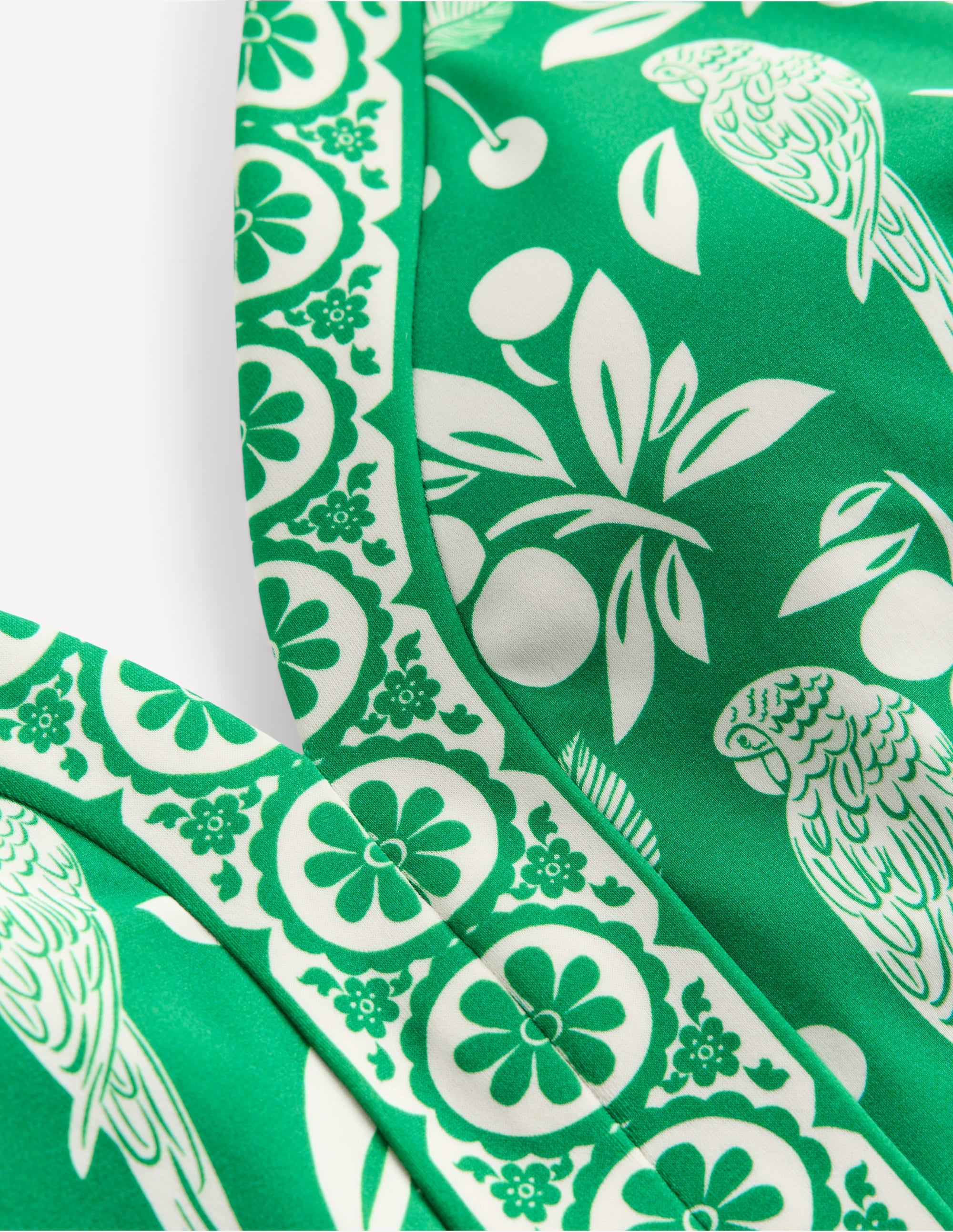 Ios V Panel Swimsuit-Rich Emerald, Ornate Tropics - Image 6