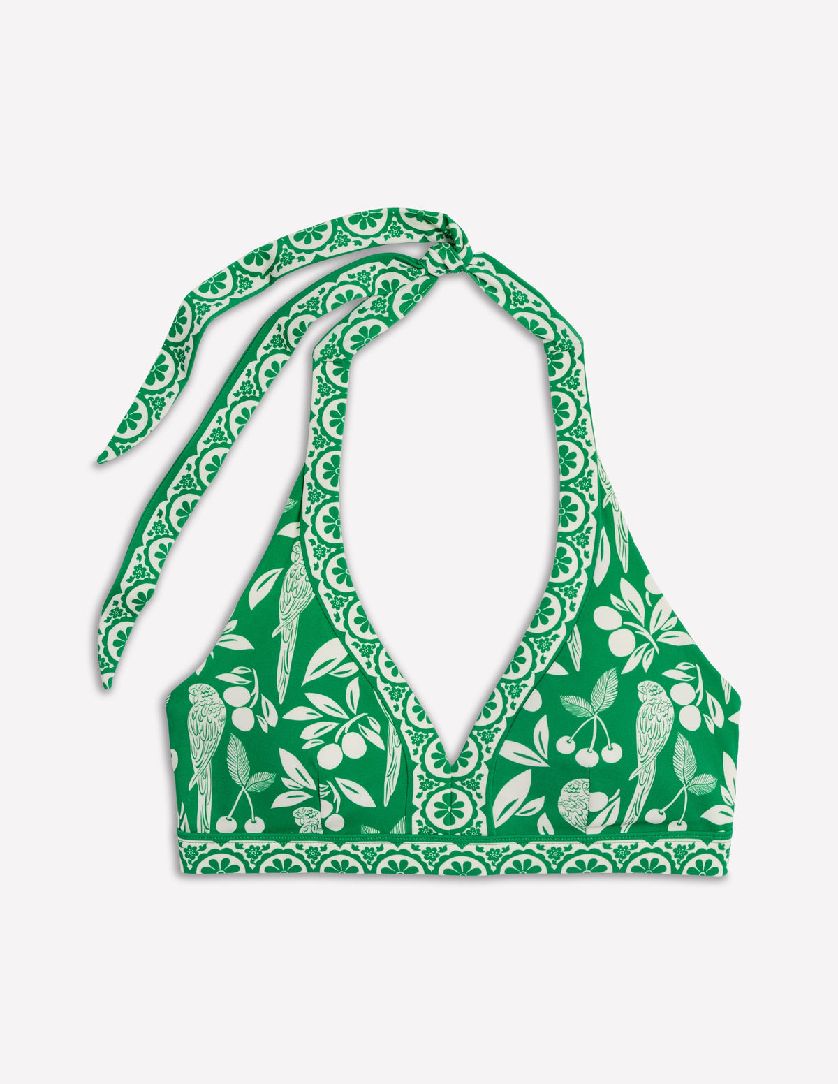 Ios V Panel Bikini Top-Rich Emerald, Ornate Tropics - Image 5