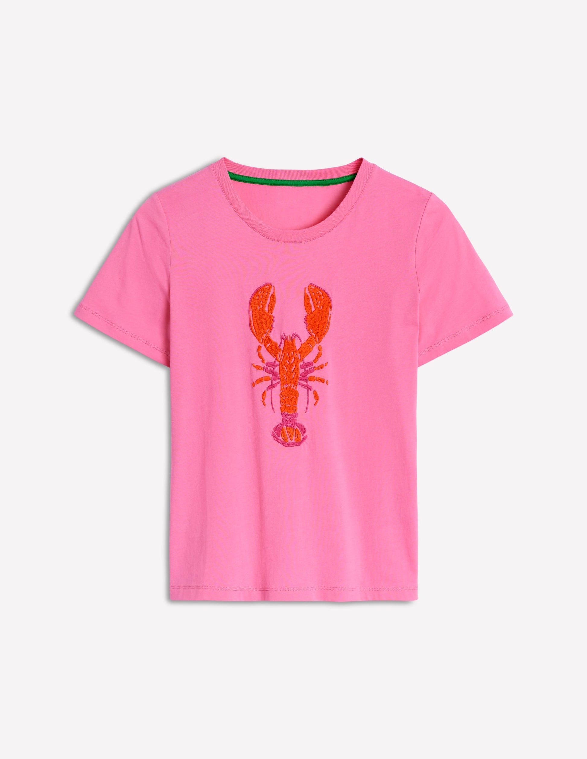 Relaxed Novelty T-Shirt-Pink Rose, Lobster-6