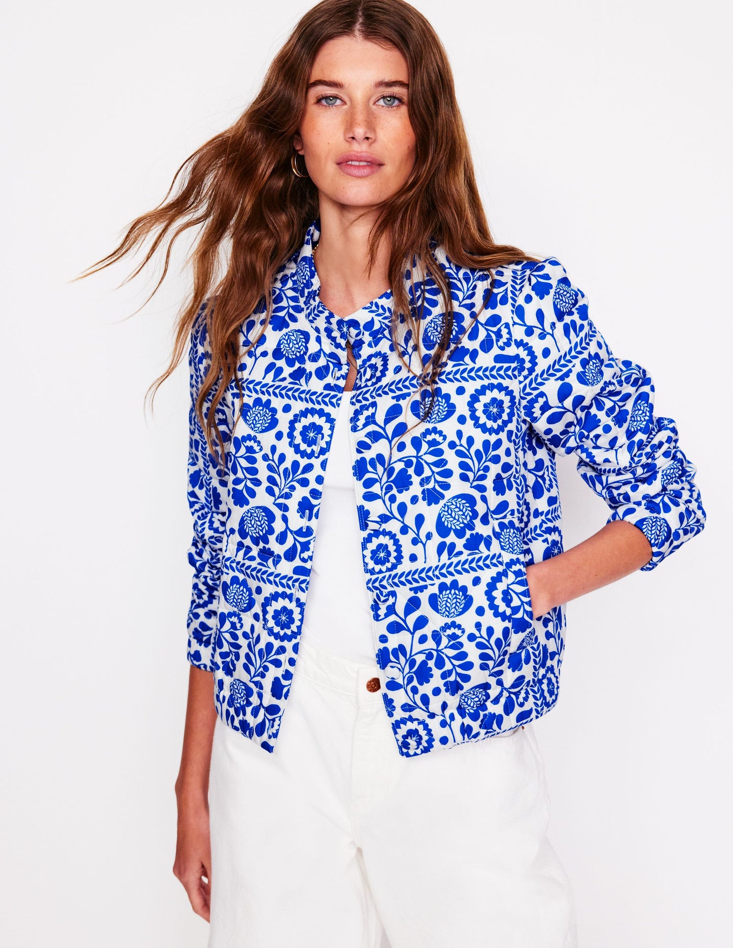 Highbury Quilted Jacket-Vine Tile