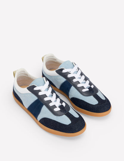 Erin Retro Tennis Sneakers-Denim