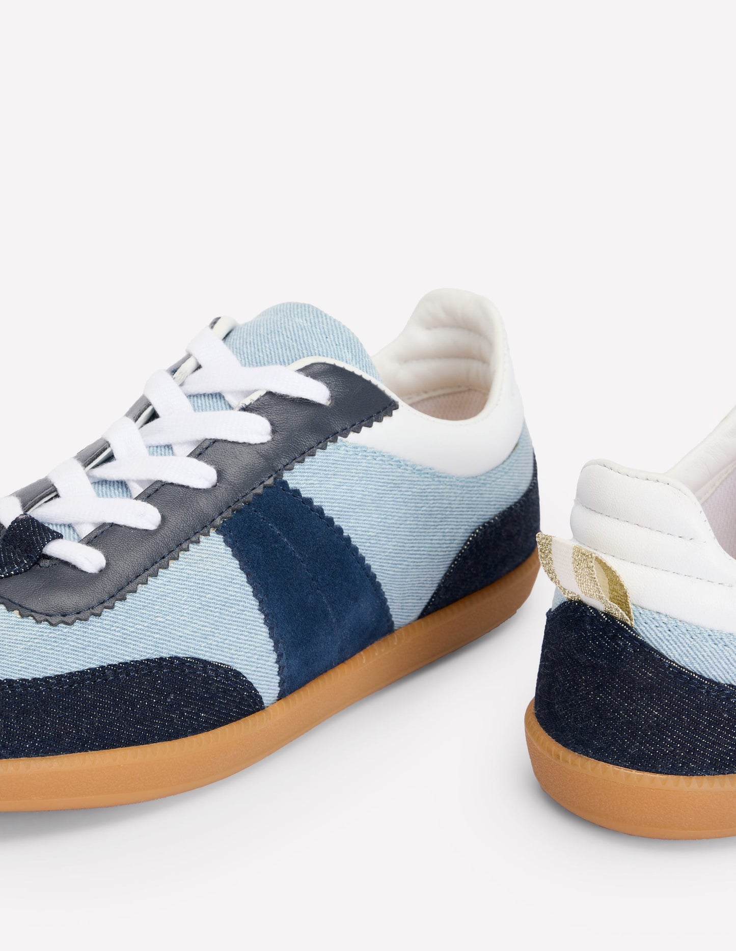 Erin Retro Tennis Sneakers-Denim