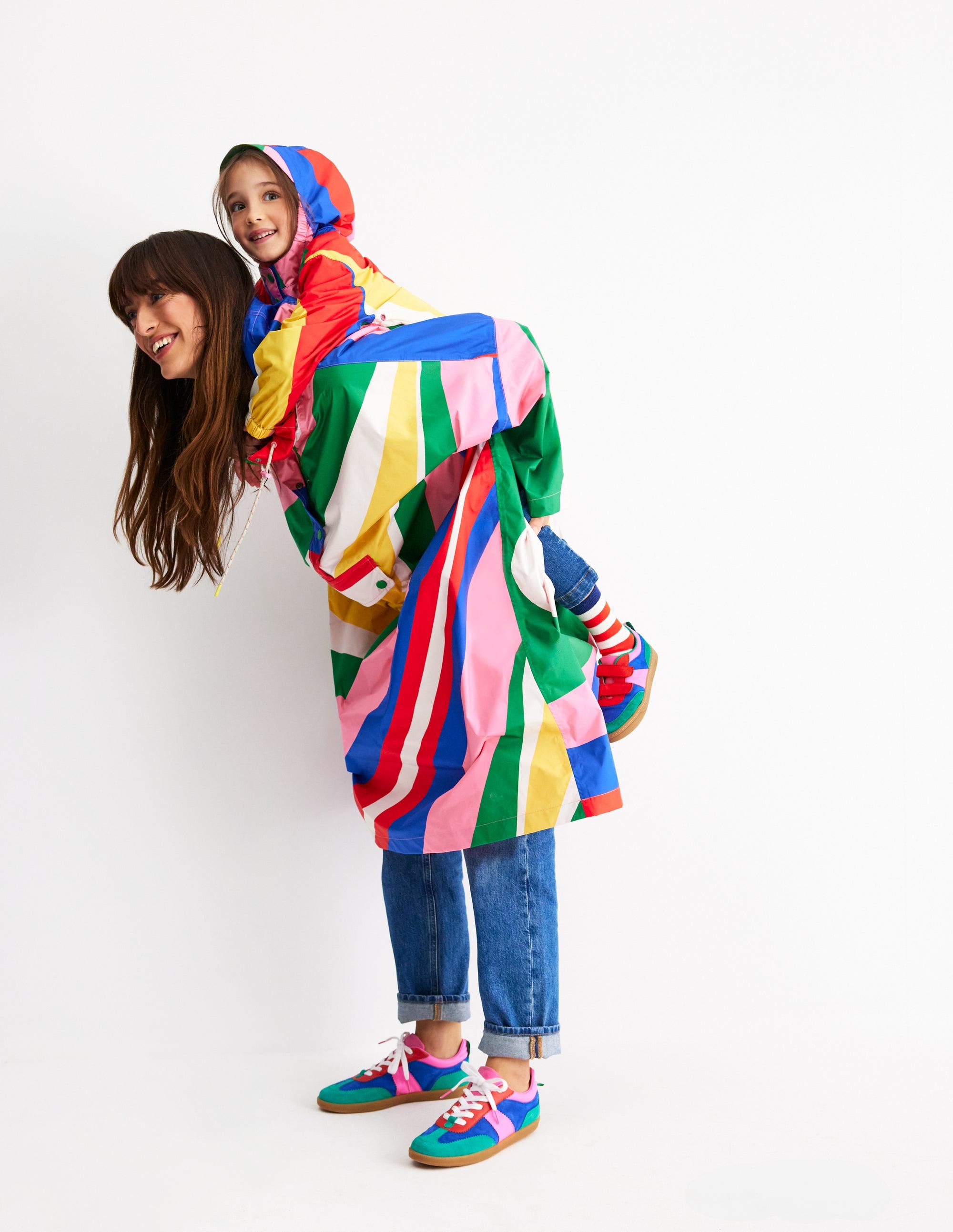 Erin Retro Tennis Trainers-Multi Colourblock - Image 6