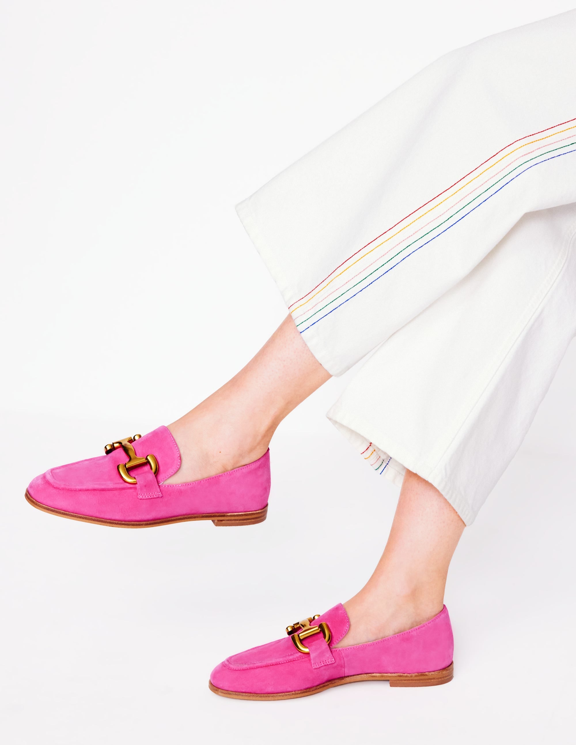 Iris Snaffle Loafers-Pink Peony - Image 2
