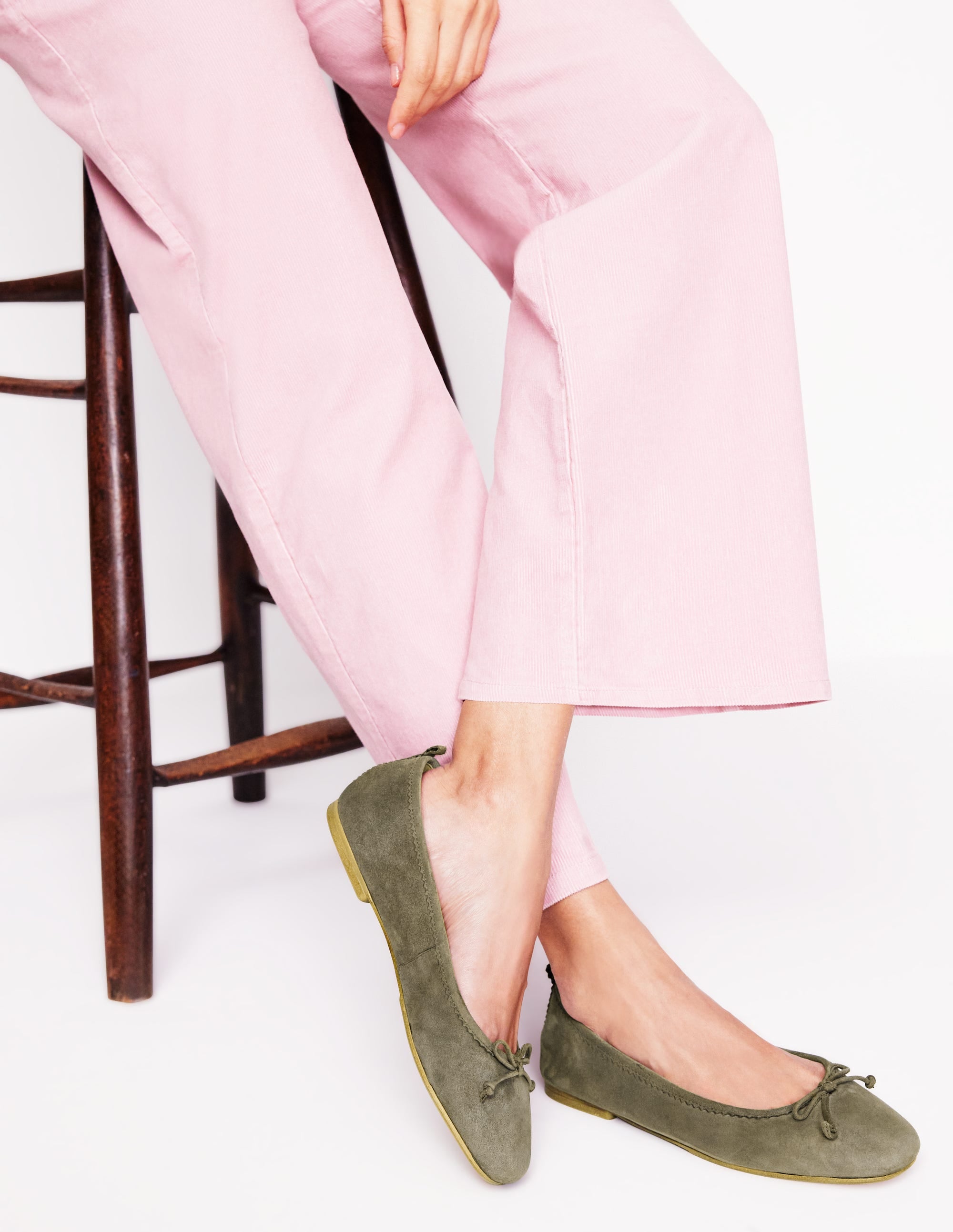 Kitty Flexi Sole Ballet Flats-Green - Image 2