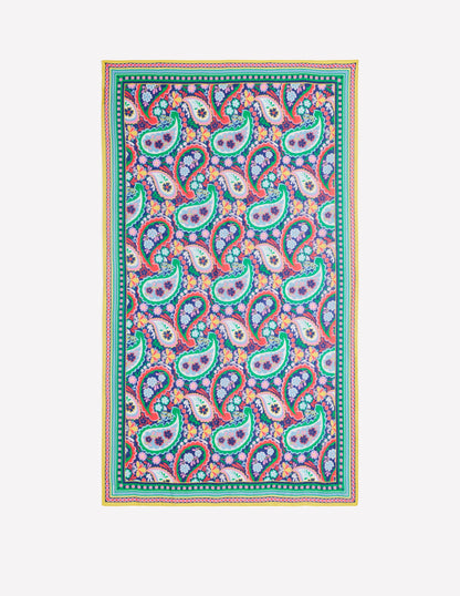 Printed Sarong Scarf-Mutli, Meadow Paisley