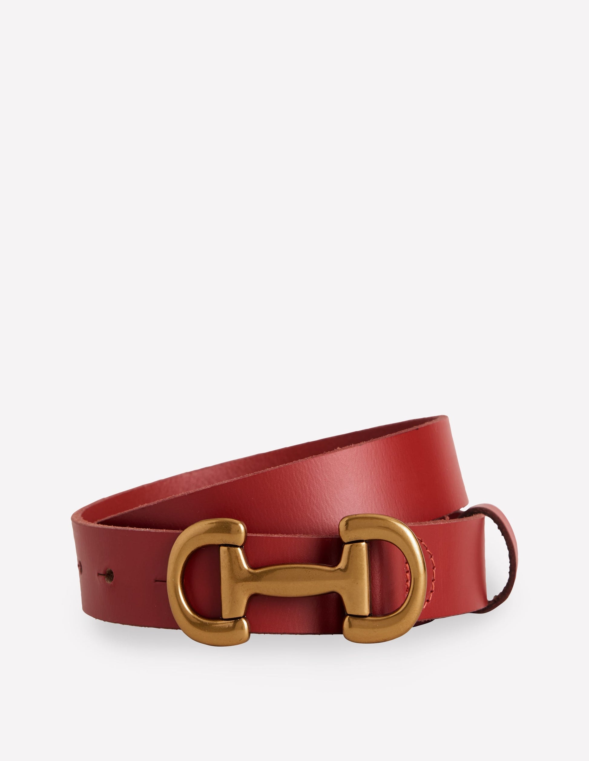Iris Snaffle-Trim Leather Belt-RED | Boden USA Iris Snaffle-Trim Leather Belt-RED | Boden USA