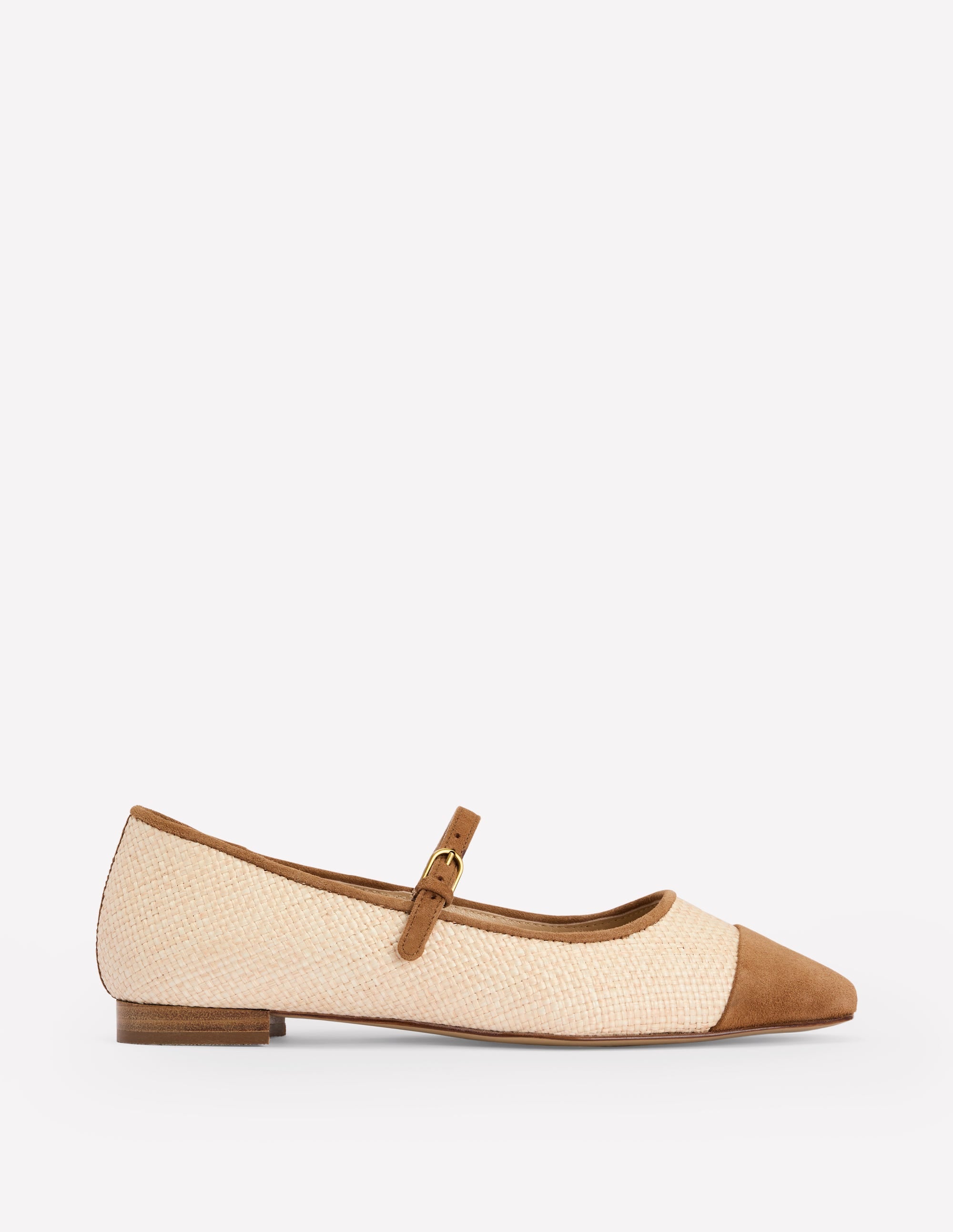 Penelope Mary Jane Flat-Natural - Image 1