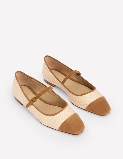 Penelope Mary Jane Flat-Natural