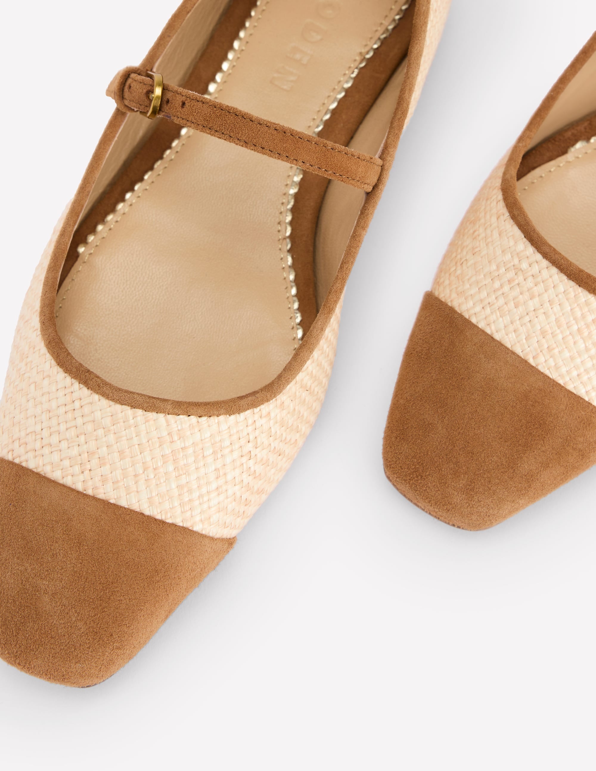 Penelope Mary Jane Flat-Natural - Image 4
