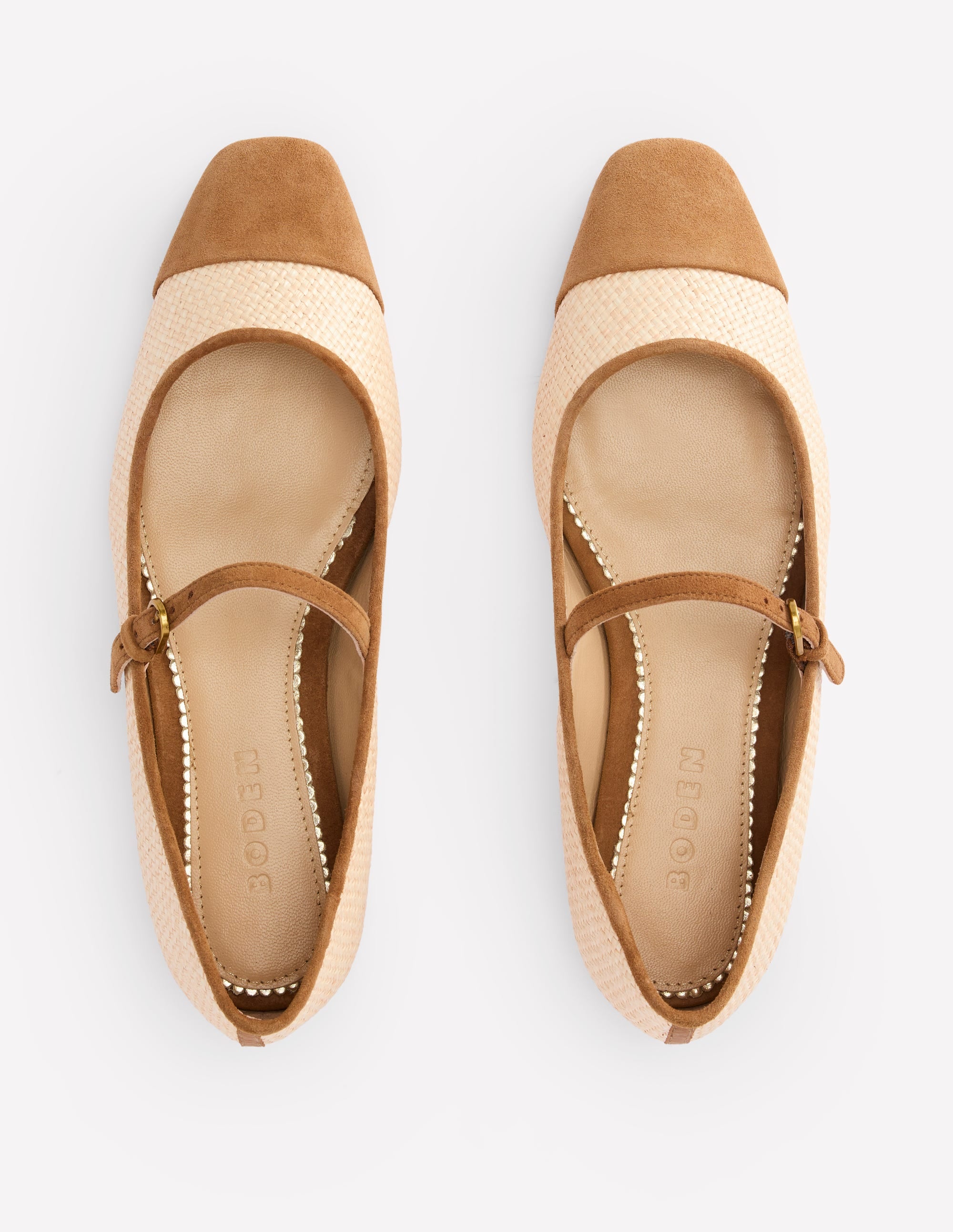 Penelope Mary Jane Flat-Natural - Image 5