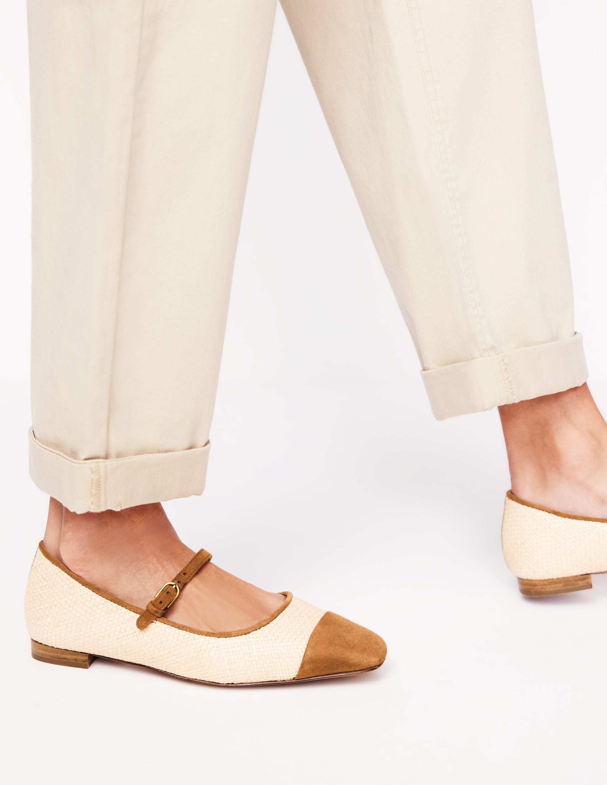 Penelope Mary Jane Flat-Natural - Image 2