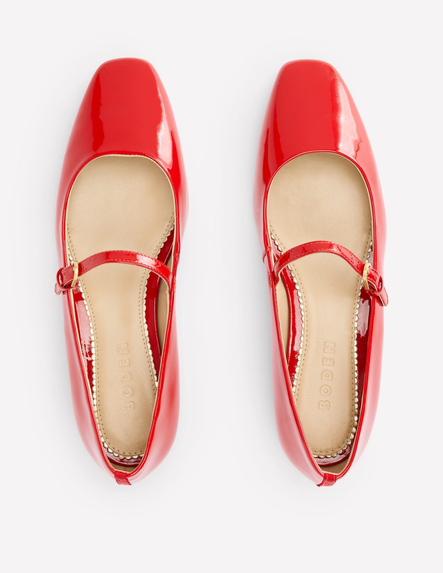 Penelope Mary Jane Flat-Post Box Red Patent