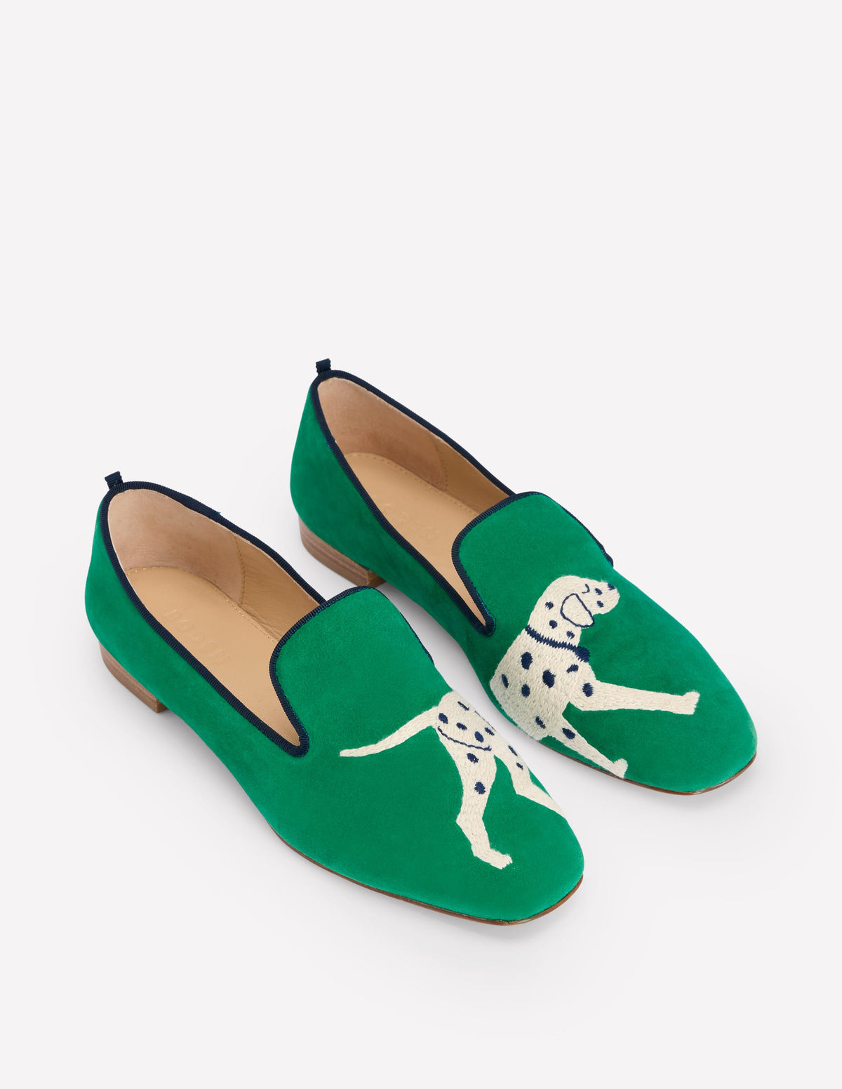 Slipper Cut Loafers-Rich Emerald, Dog - Image 3