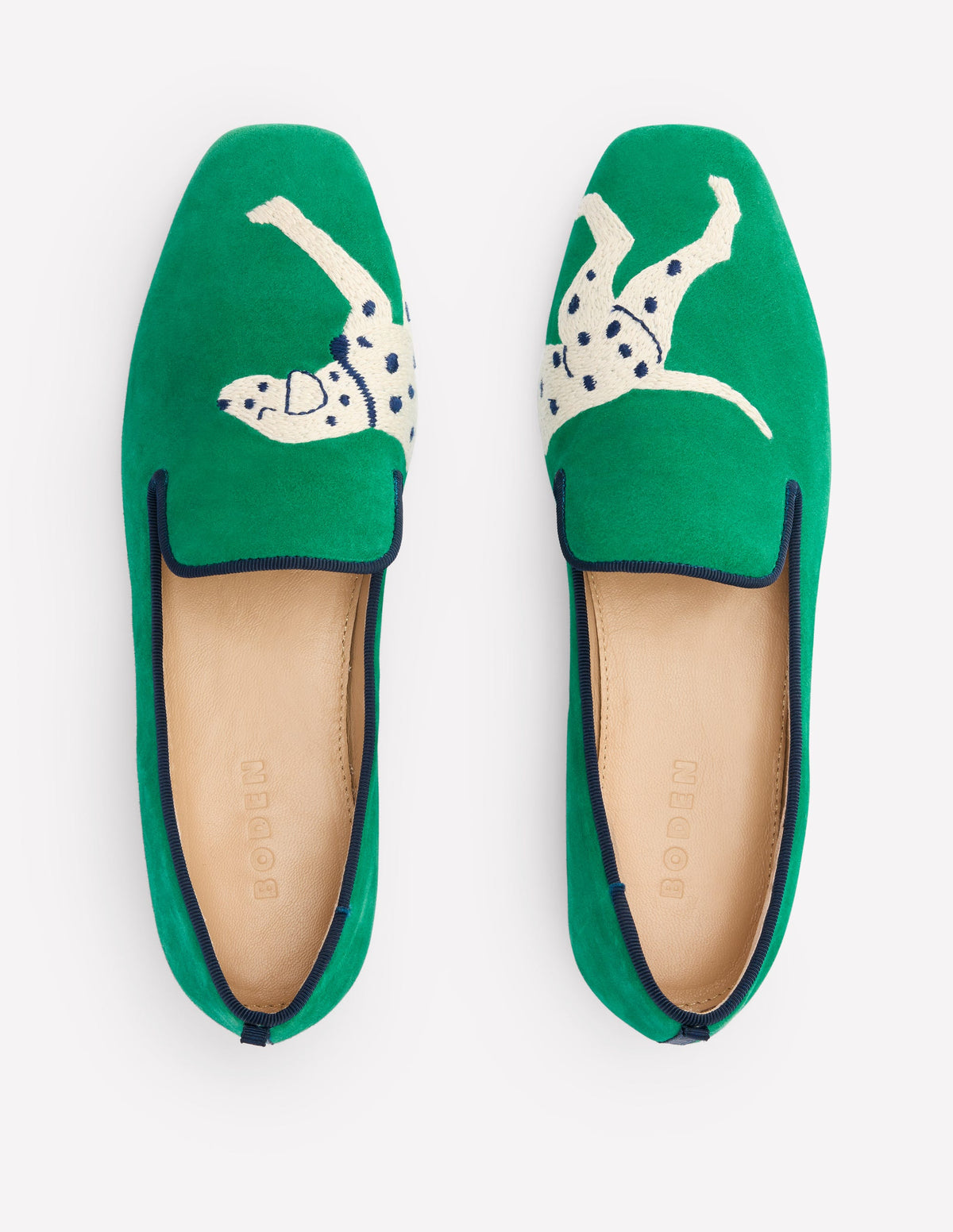 Slipper Cut Loafers-Rich Emerald, Dog - Image 5