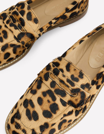 Nya Structured Penny Loafer-Classic Leopard