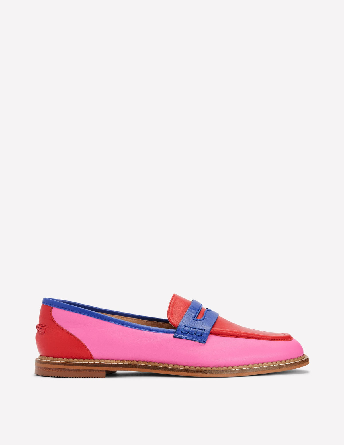 Nya Penny Loafers-Multi Colourblock - Image 1