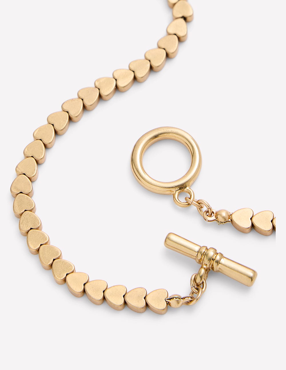 Metal Heart Necklace-Gold - Image 3