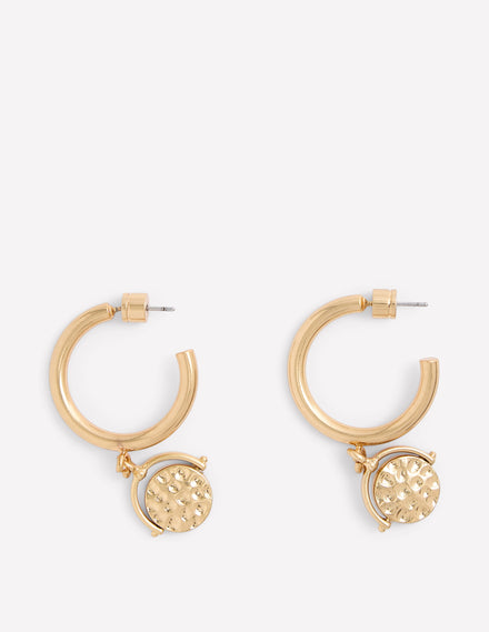 Spinner Disc Hoops-Gold