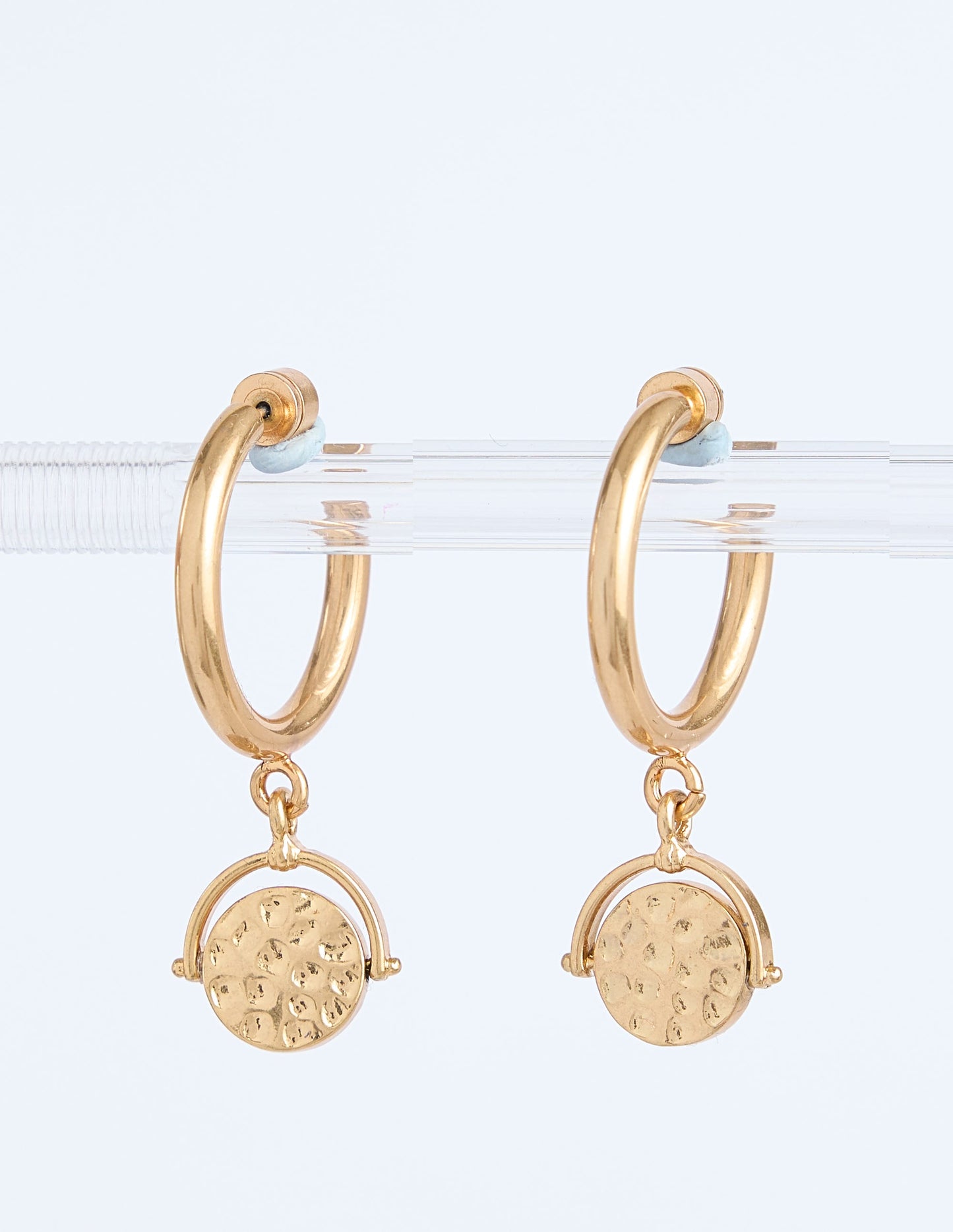 Spinner Disc Hoops-Gold