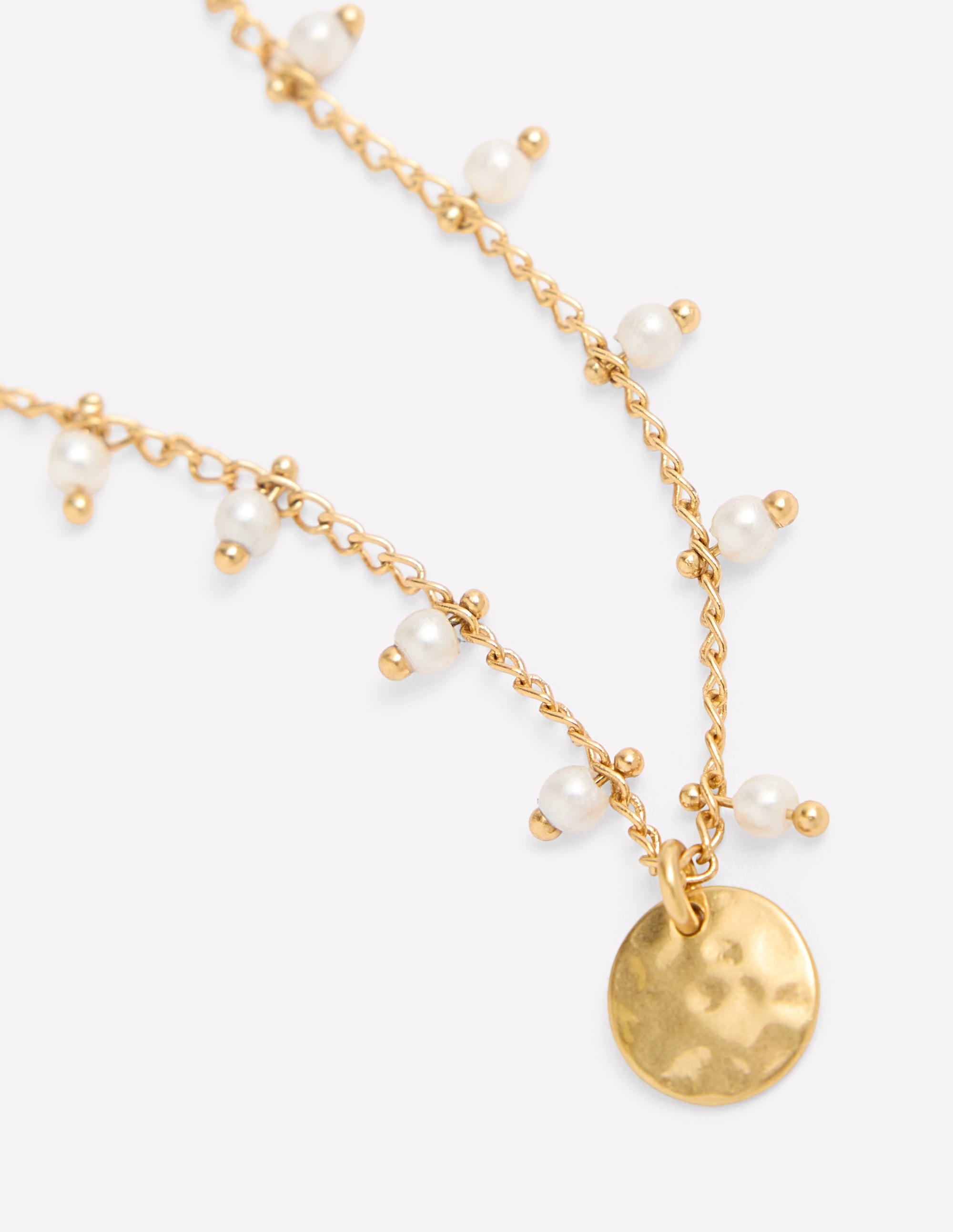 Layering Charm Necklace-Faux Pearl - Image 3