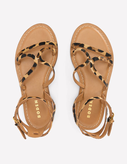 Casual Flat Sandal-Leopard