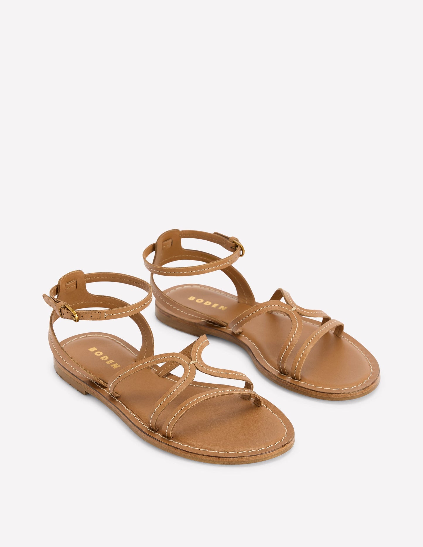 Casual Flat Sandal-Tan