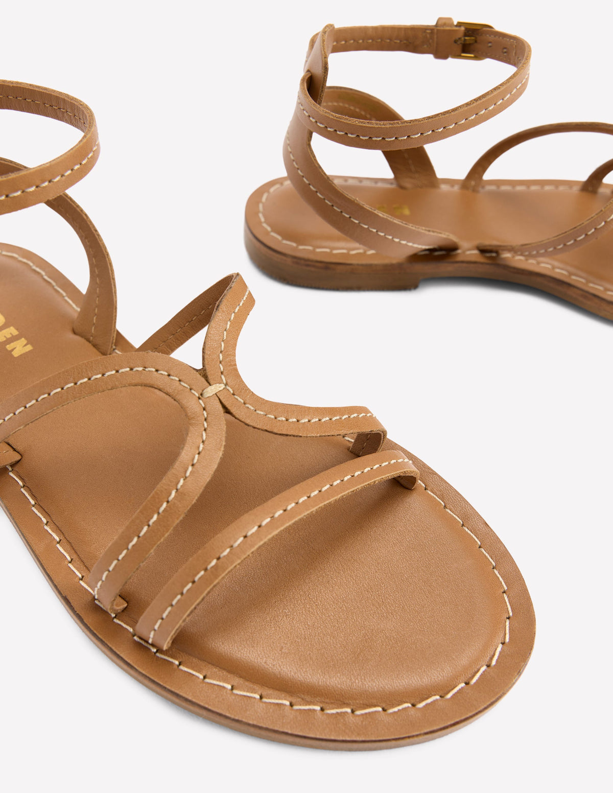 Casual Flat Sandal-Tan - Image 4