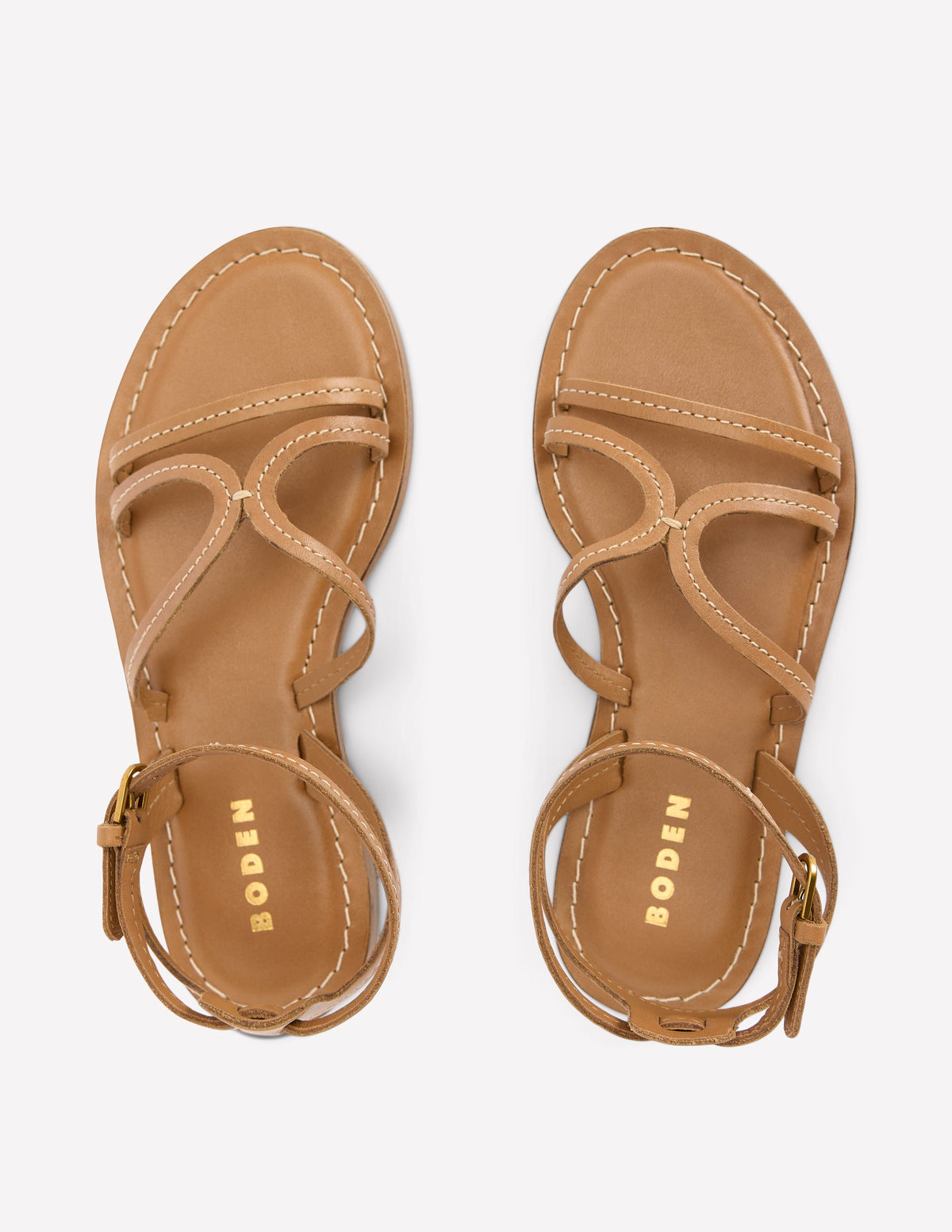 Casual Flat Sandal-Tan - Image 5