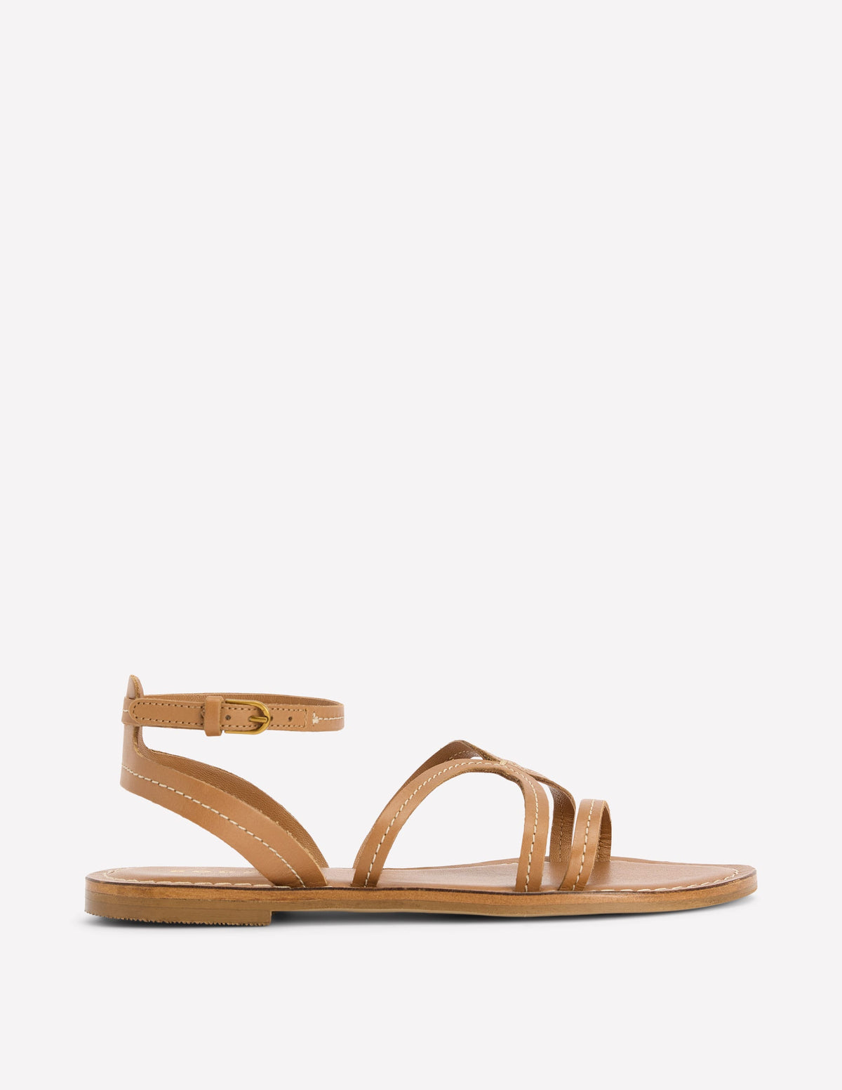 Casual Flat Sandal-Tan - Image 1