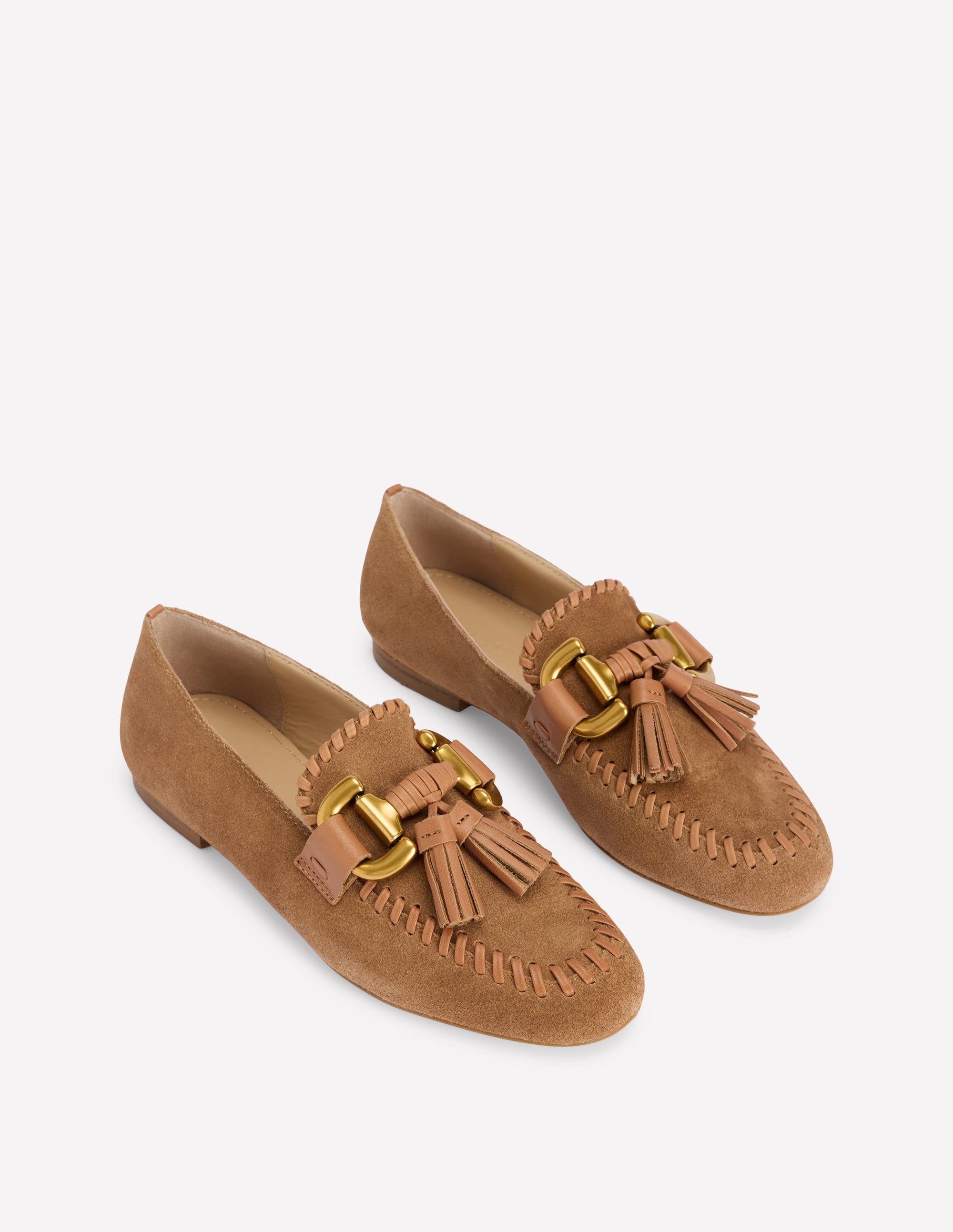 Covered Iris Snaffle Loafers-Tan - Image 3
