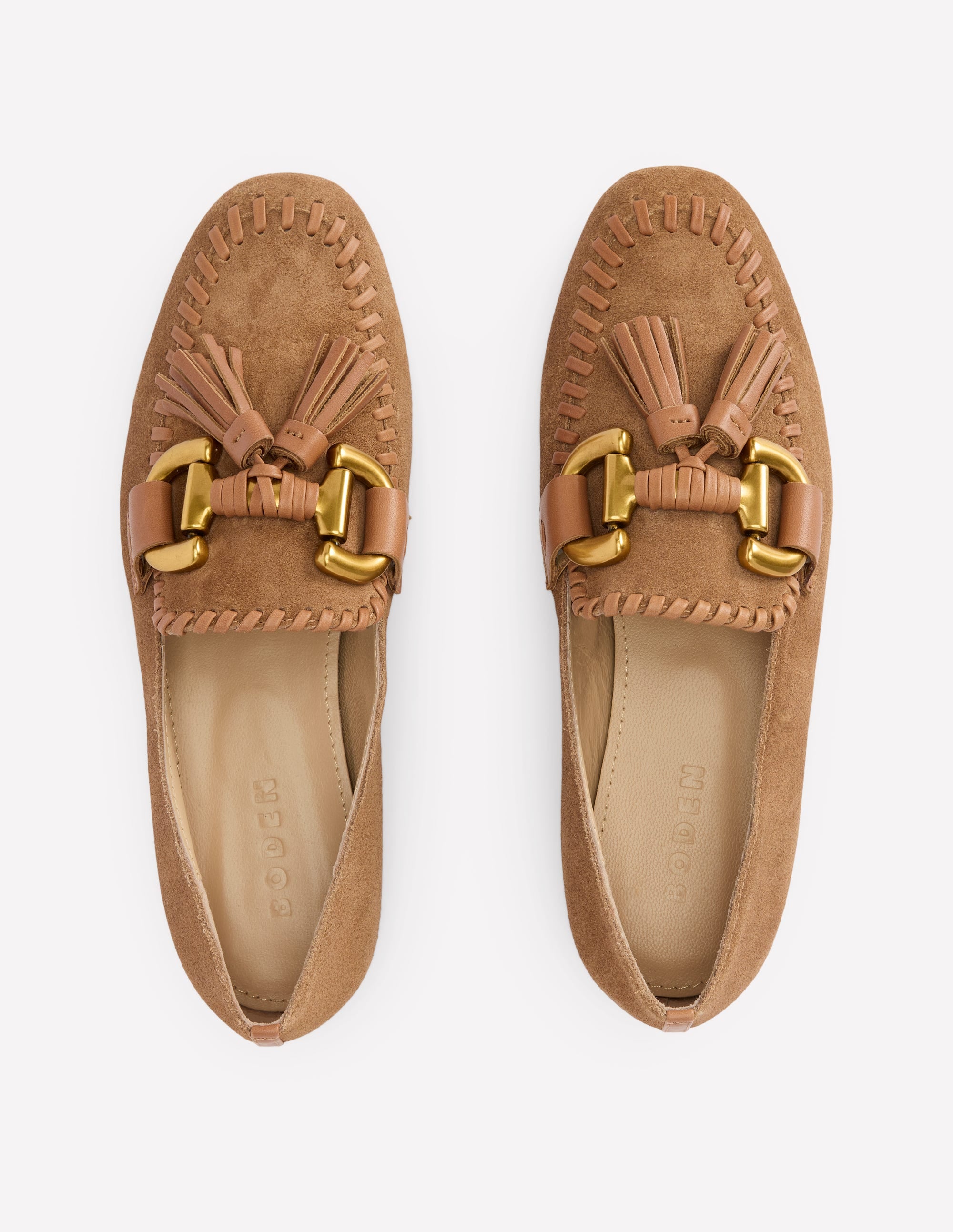 Covered Iris Snaffle Loafers-Tan - Image 5