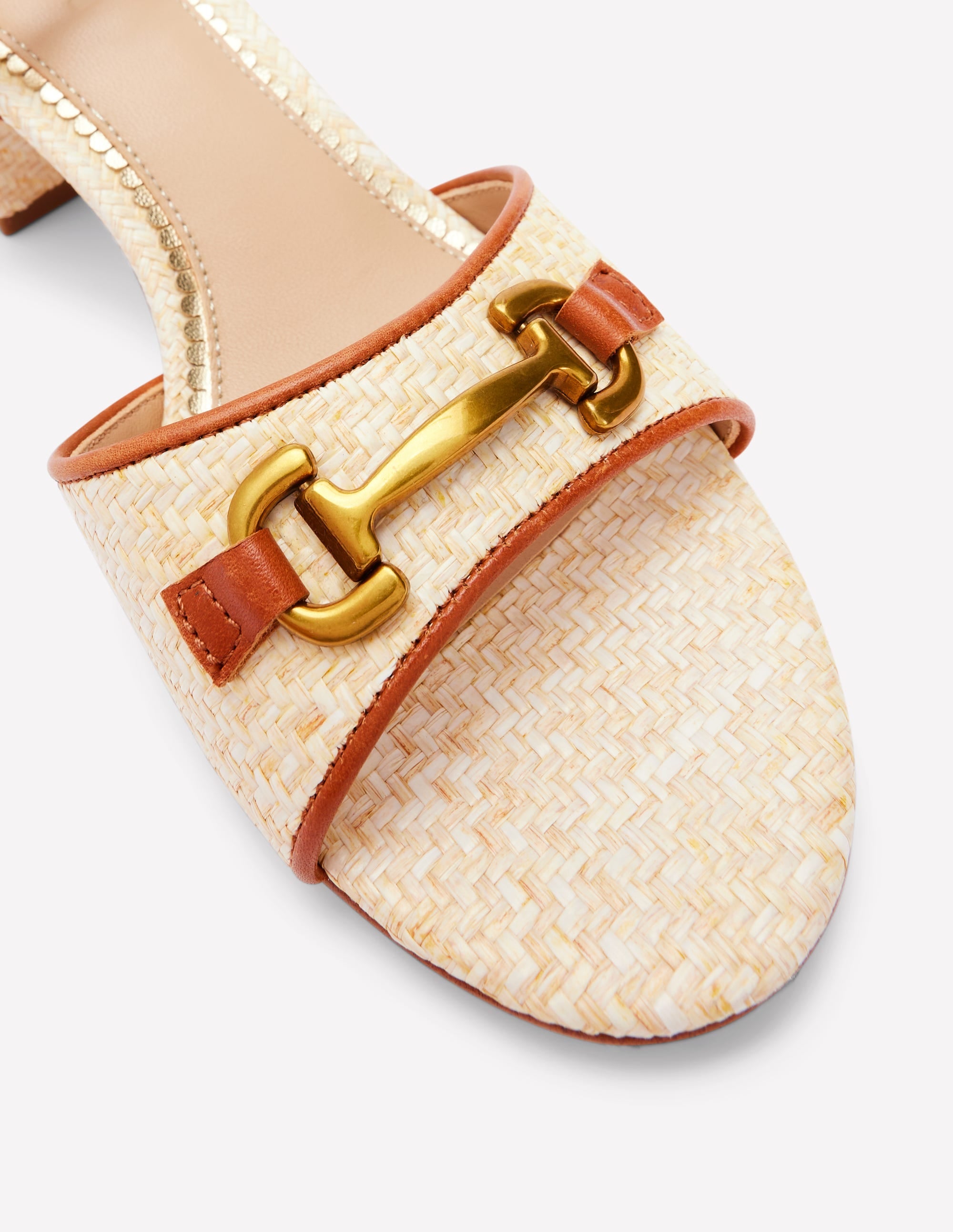 Iris Snaffle Block Heel Sandal-Natural - Image 4