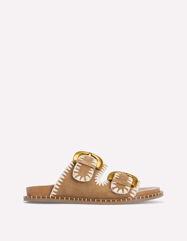 Alberta Footbed Sandals-Tan