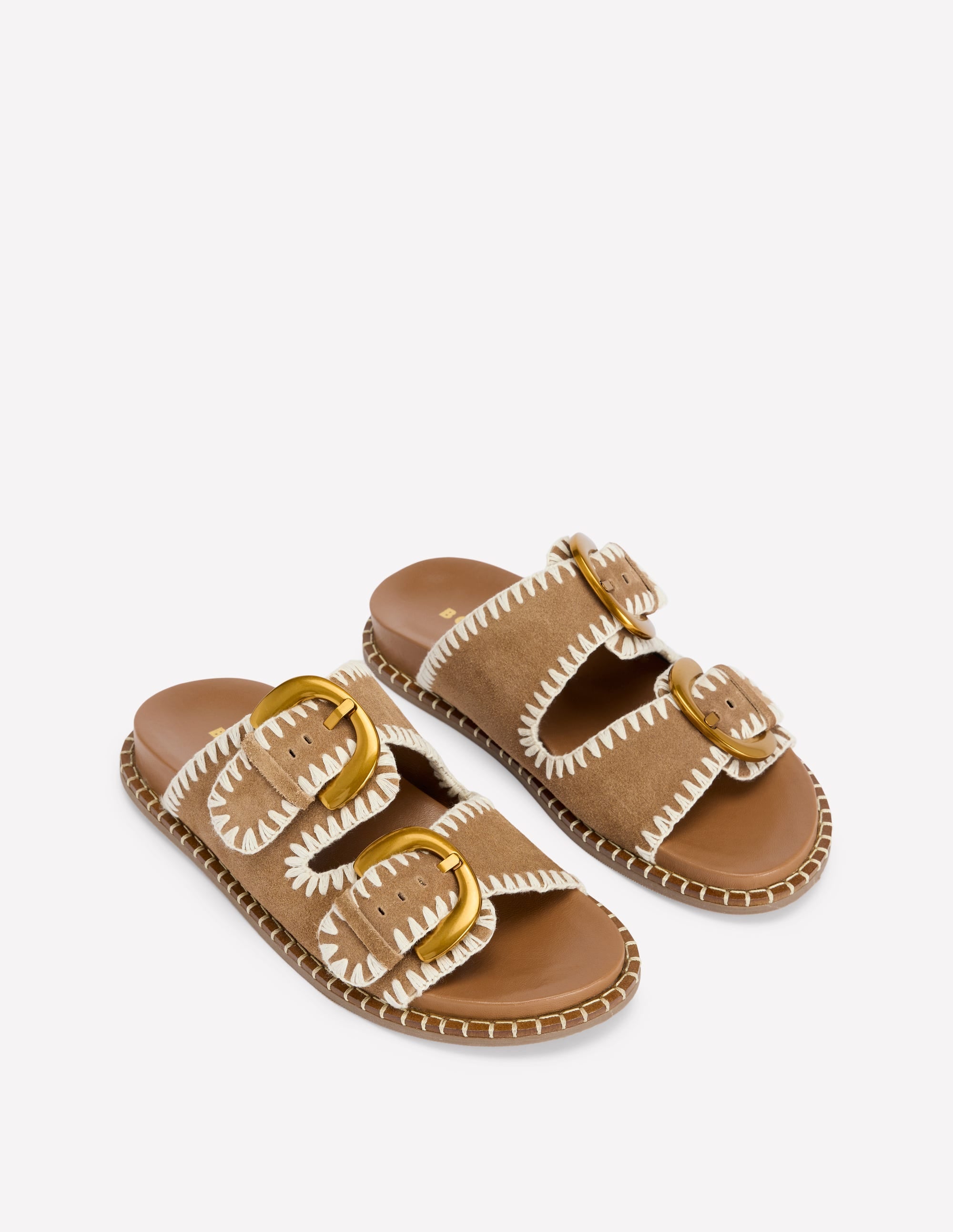 Alberta Footbed Sandals-Tan - Image 3