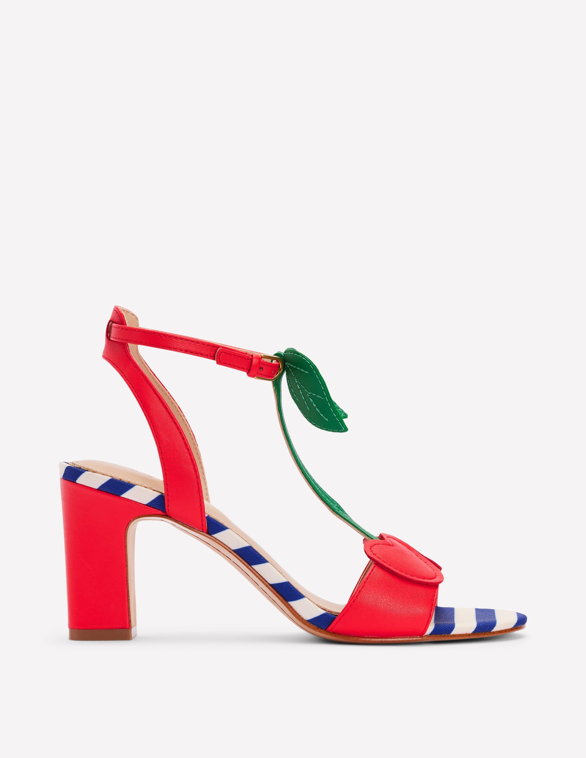 Cherry Heeled Sandal-Cherry - Image 1