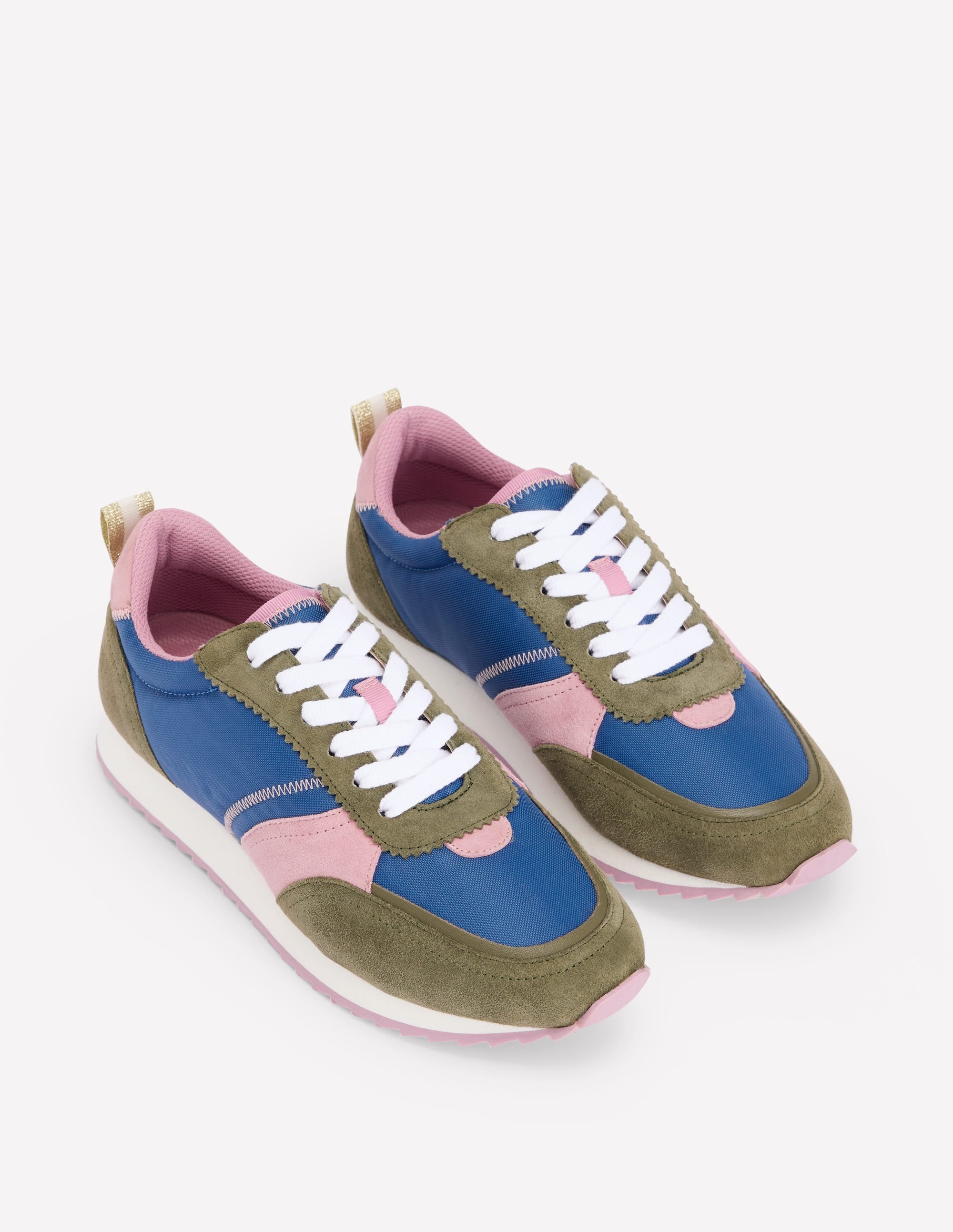 Runner Sneakers-Blue Colourblock - Image 3