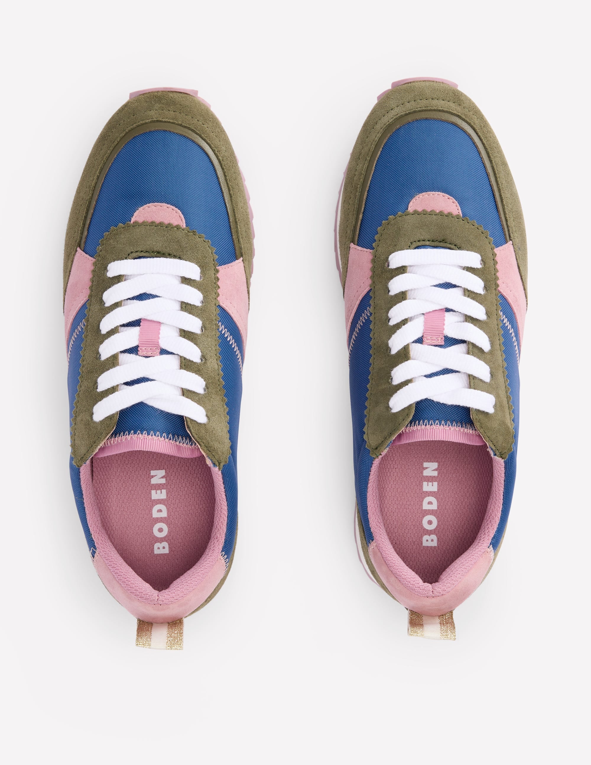 Runner Sneakers-Blue Colourblock - Image 5