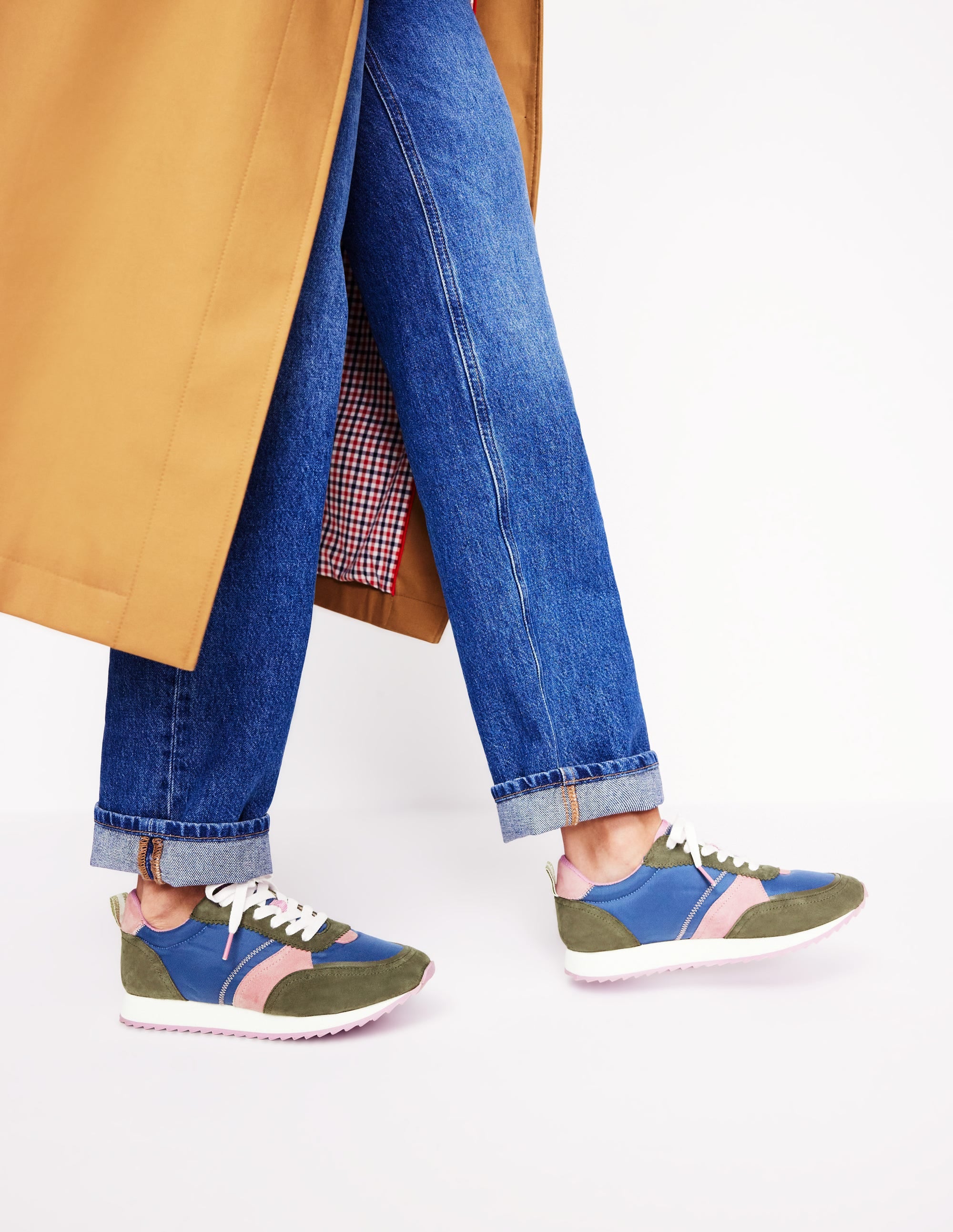Runner Sneakers-Blue Colourblock - Image 2