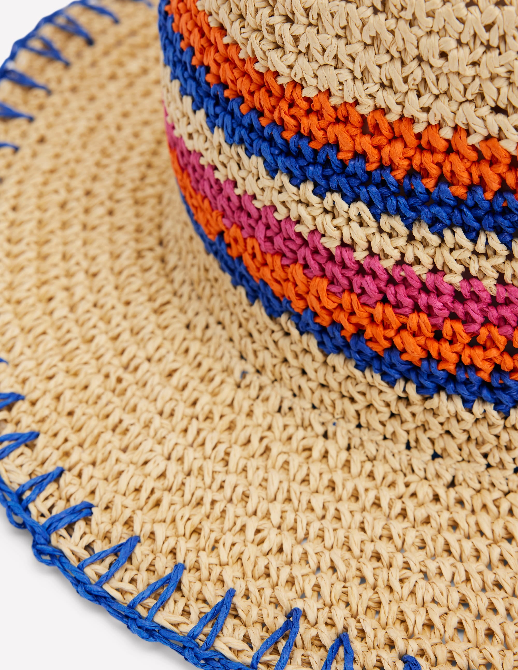Stripe Straw Hat-Multi Stripe - Image 3