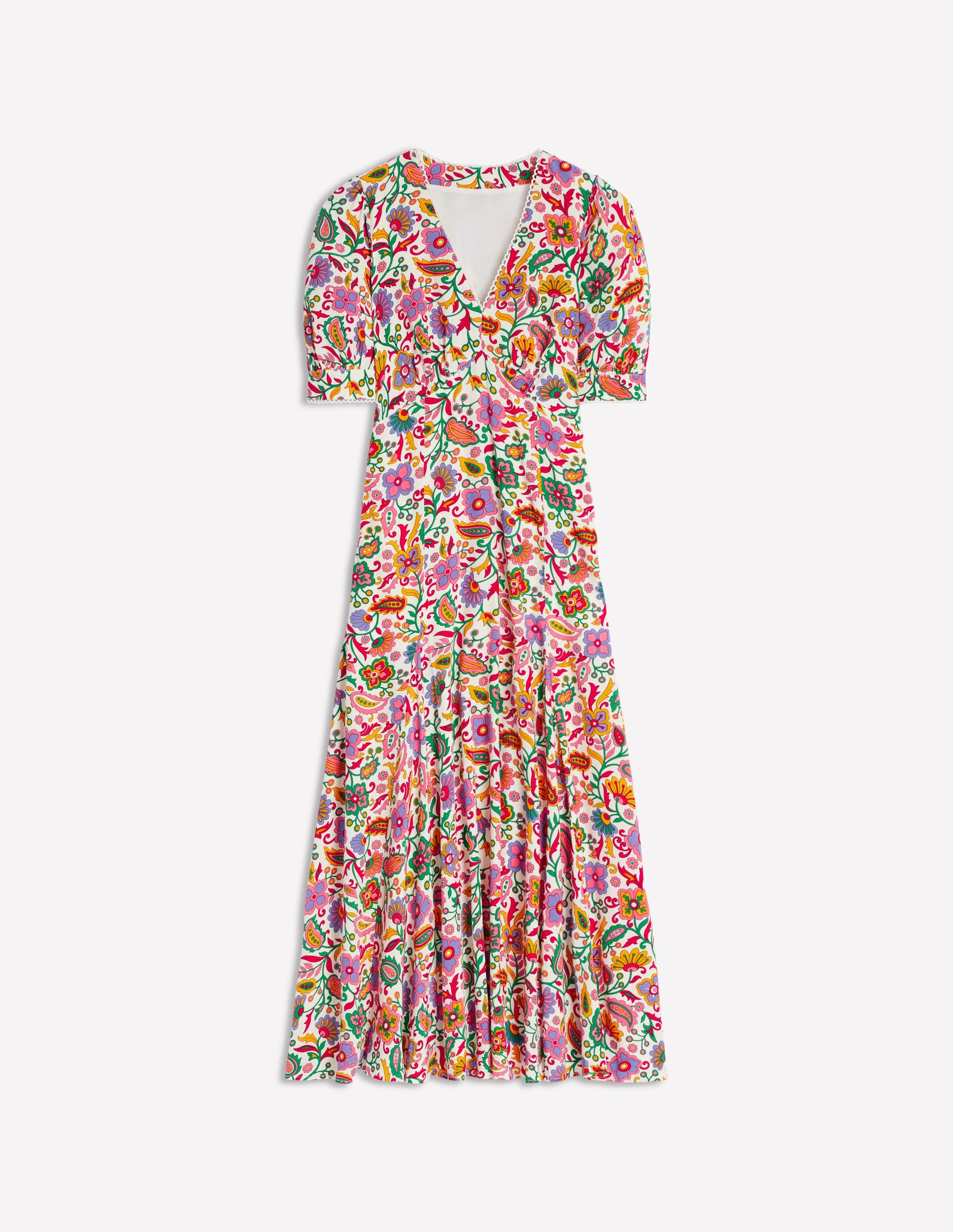 Rosie Godet Tea Dress-Multi, Oriental Paradise - Image 9