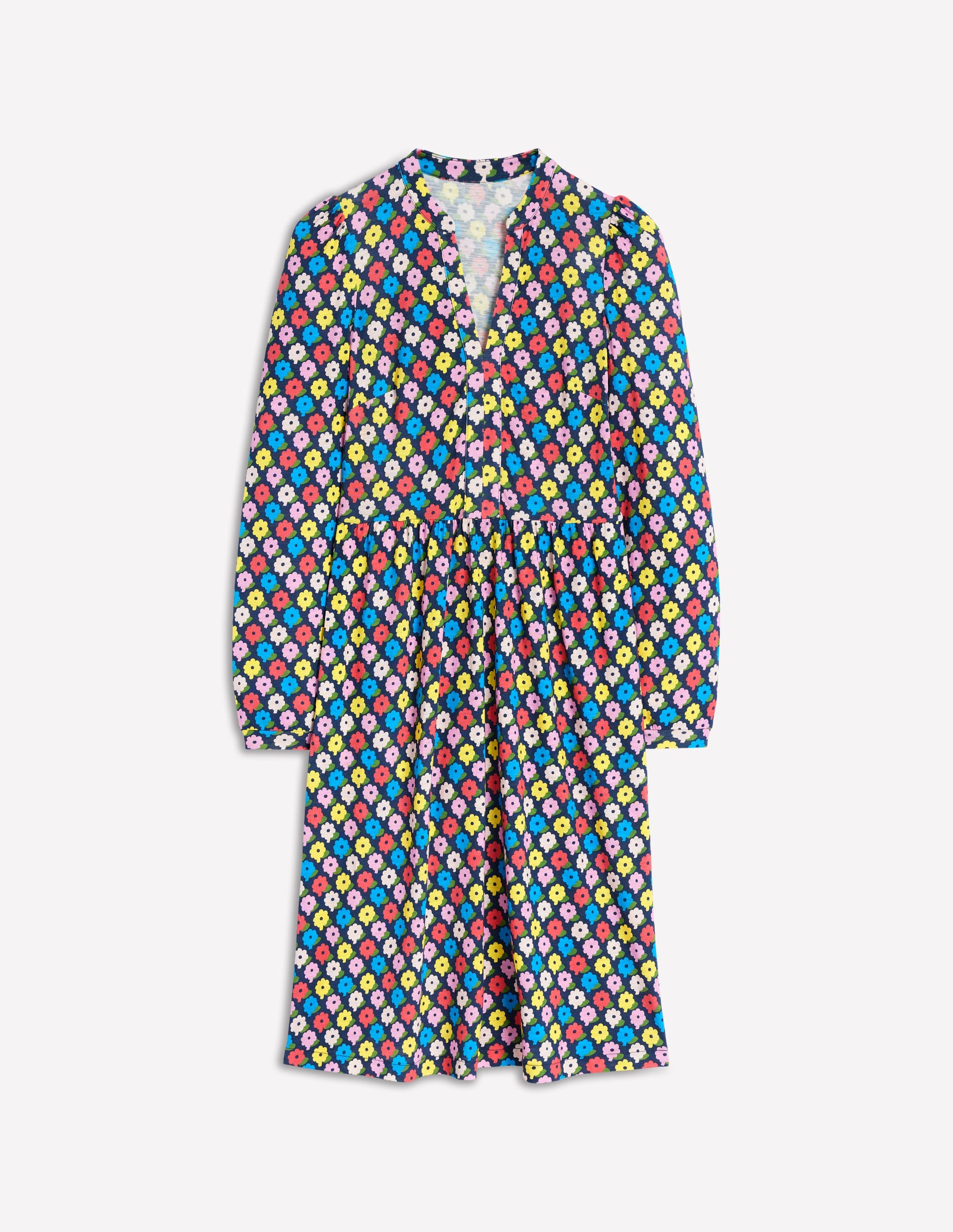 Naomi Relaxed Jersey Dress-Multi, Pop Daisy - Image 5