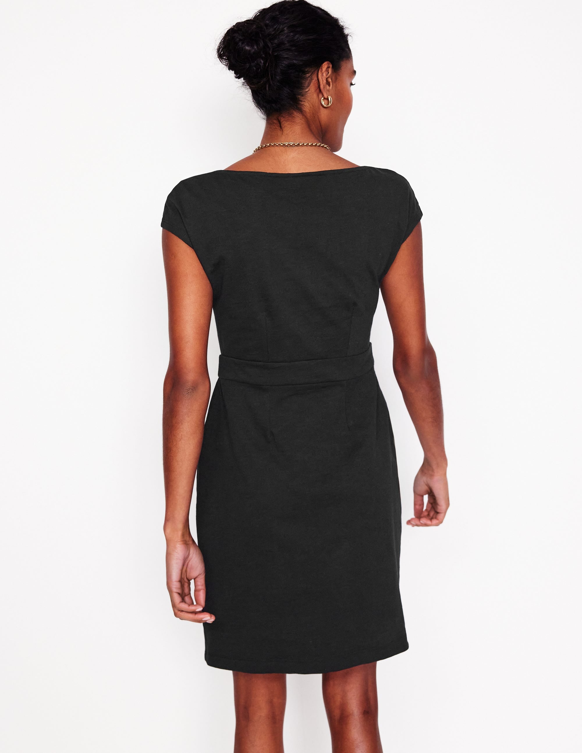 Florrie Jersey Dress-Black - Image 3