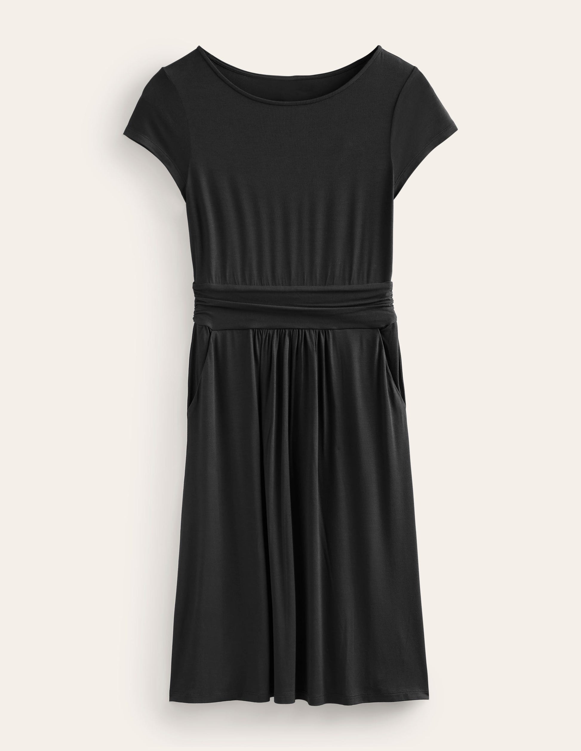 Amelie Jersey Dress-Black-5