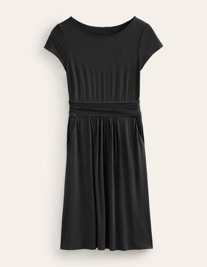 Amelie Jersey Dress-Black-5
