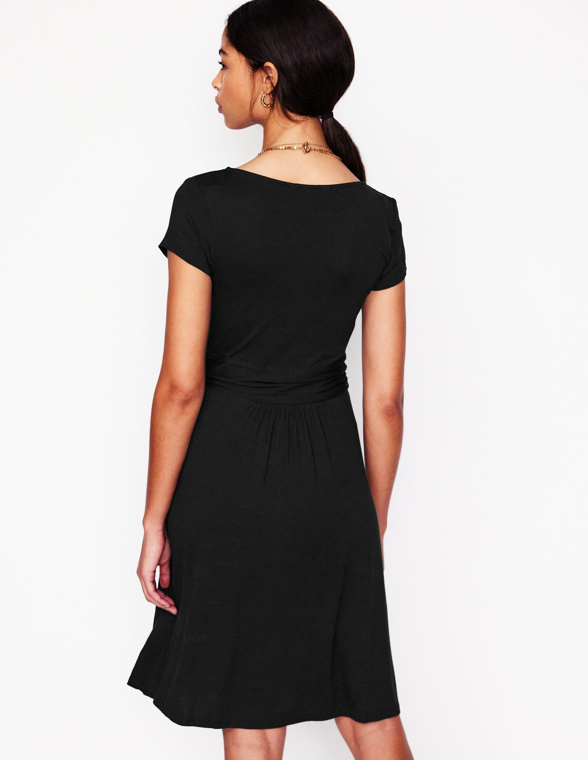 Amelie Jersey Dress-Black-3