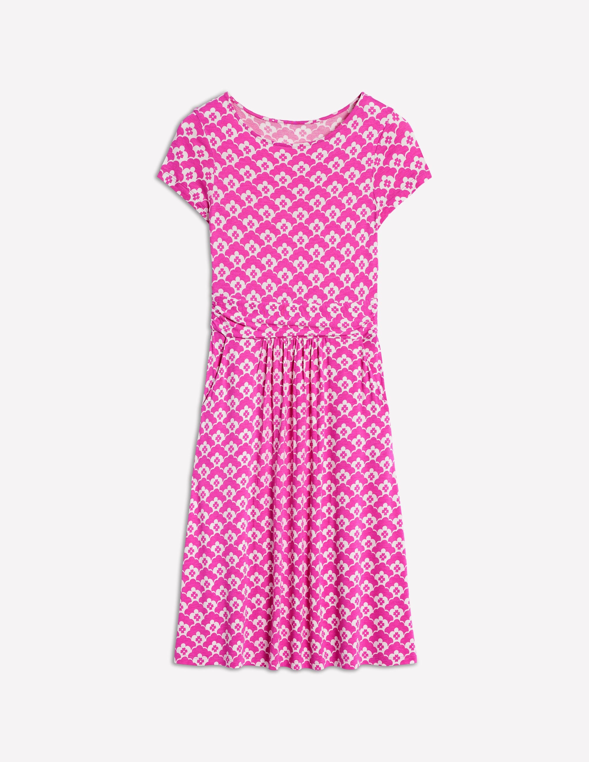 Amelie Jersey Dress-Tickled Pink, Cloud Terrace - Image 5