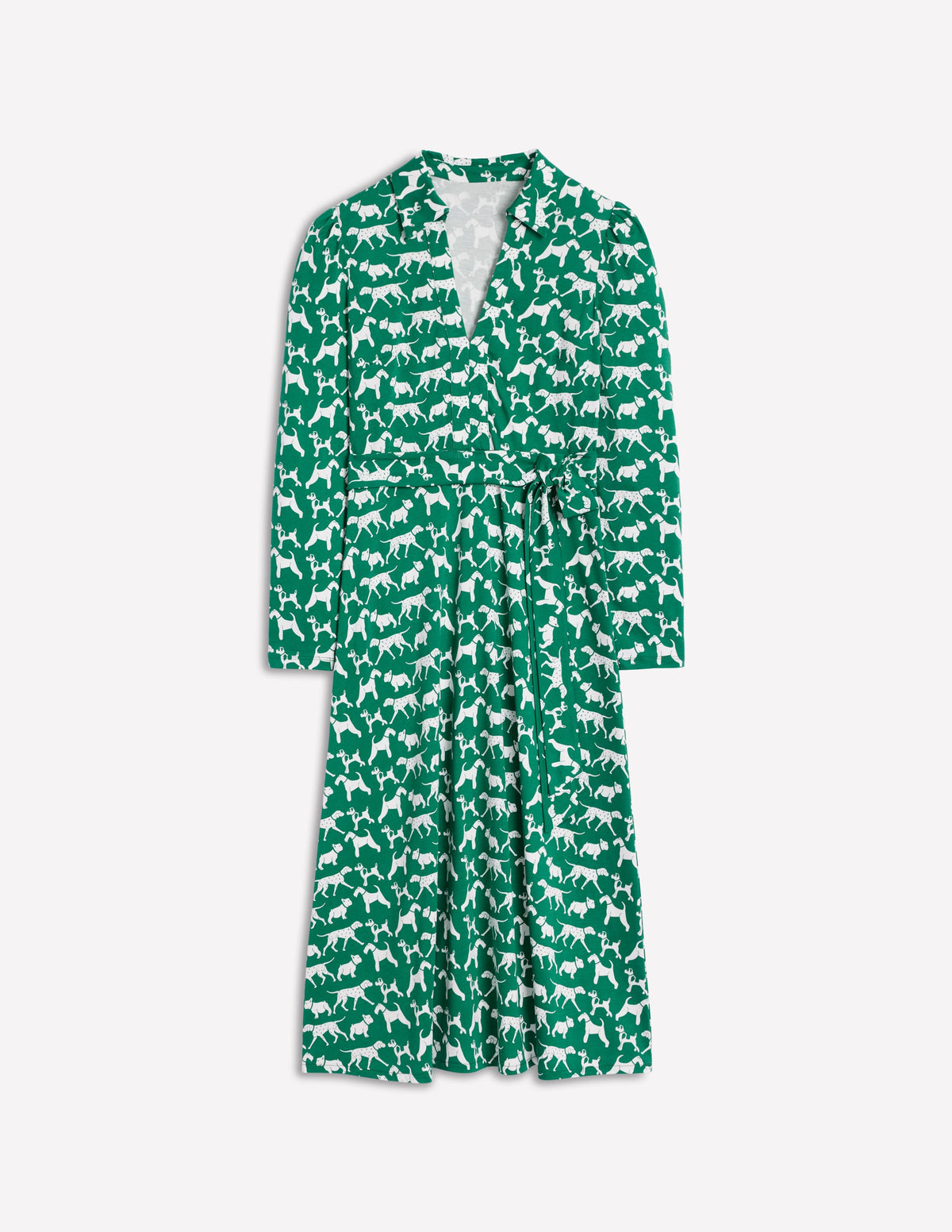 Imogen Collared Jersey Dress-Grass, Janet and Friends - Image 6