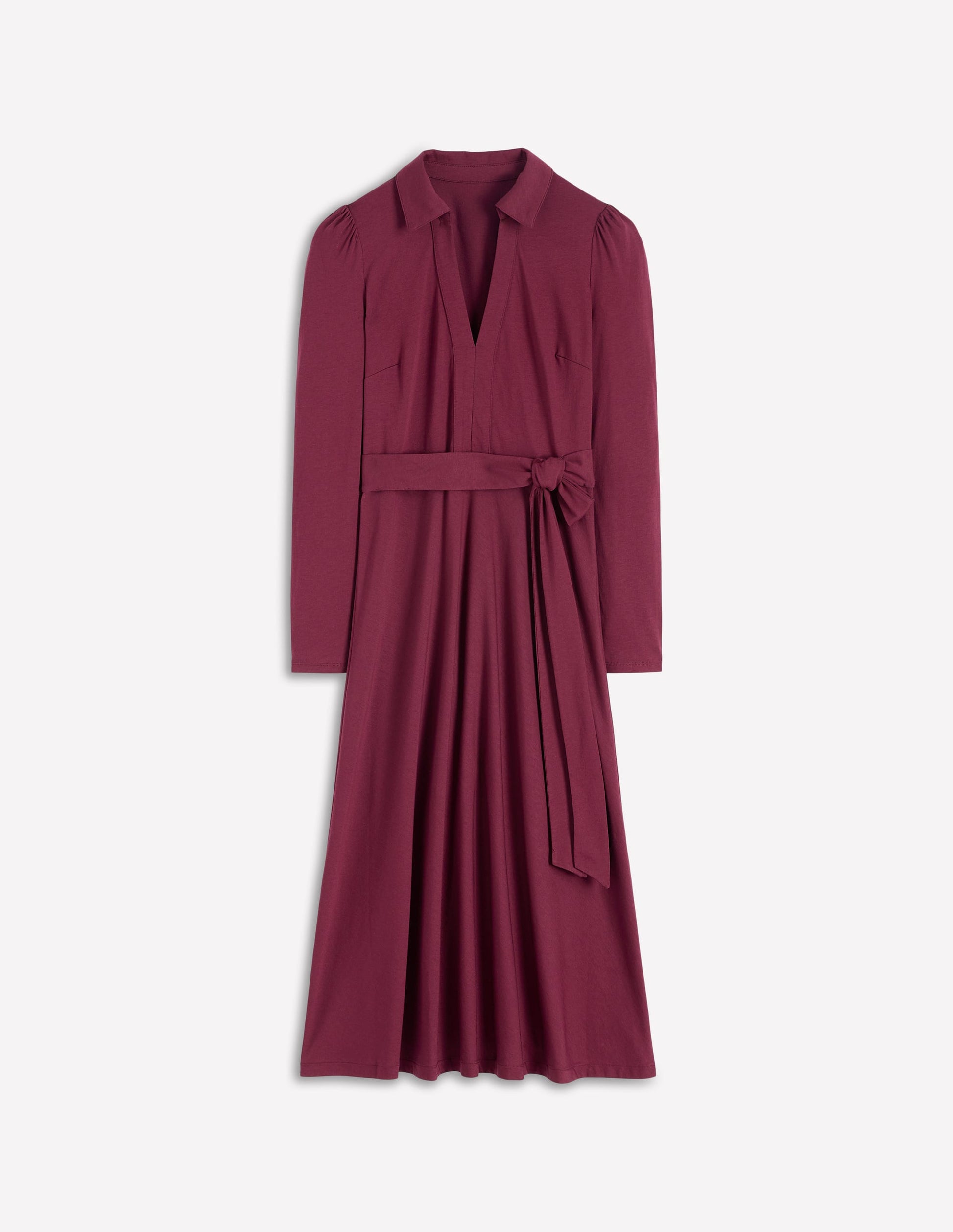 Boden Women's Imogen Collared Jersey Dress in Purple | Size 6 Boden Women's Imogen Collared Jersey Dress in Purple | Size 6